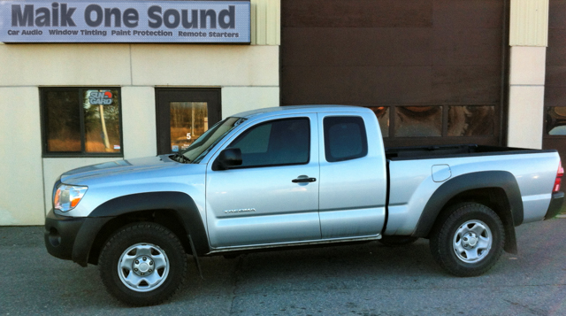 Toyota Tacoma 2010 with professional window tint in North Bay